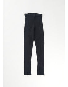 Zero002 | Ribbed Leggings | Black