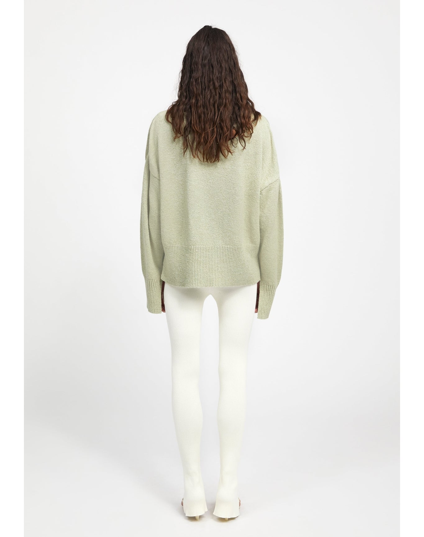 Zero002 | Ribbed Leggings | Creme