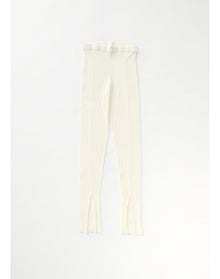 Zero002 | Ribbed Leggings | Creme