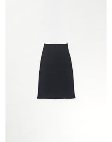 Zero003 | Ribbed Mini Skirt | Black
