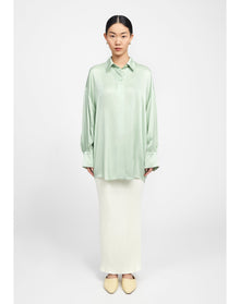 Zero004 | Ribbed Maxi Skirt | Creme