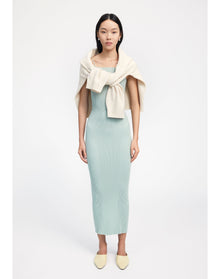 Zero004 | Ribbed Maxi Skirt | Sage