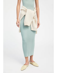 Zero004 | Ribbed Maxi Skirt | Sage