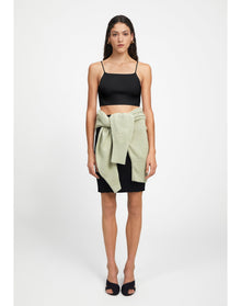 Zero101 | Ribbed Crop Cami | Black