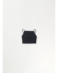 Zero101 | Ribbed Crop Cami | Black