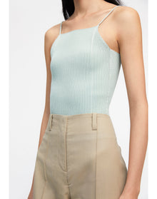 Zero102 | Ribbed Cami Top | Sage