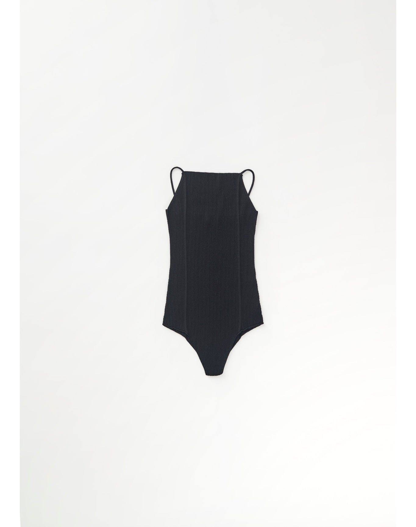 Zero103 | Ribbed Cami Bodysuit | Black