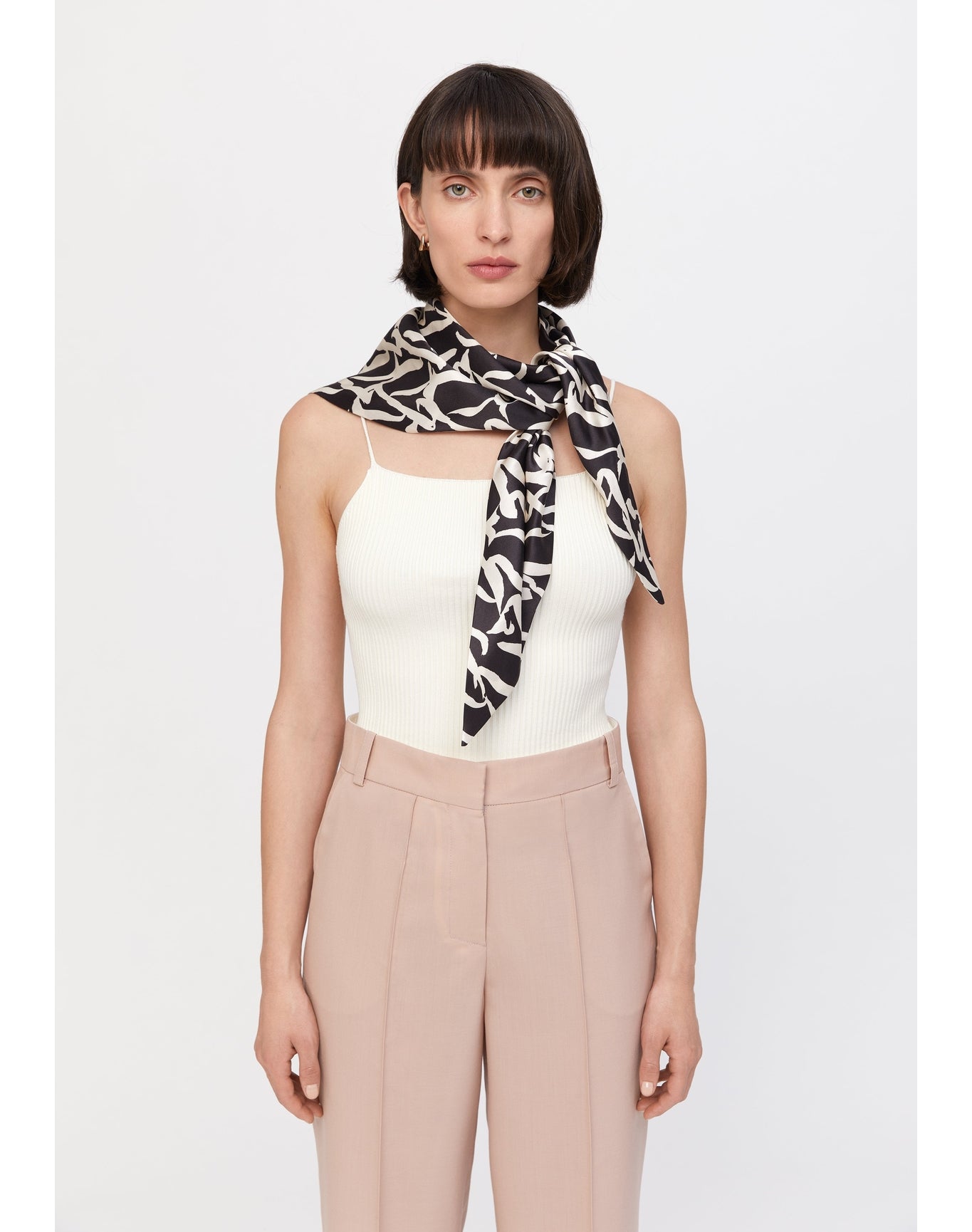 Zero103 | Ribbed Cami Bodysuit | Creme
