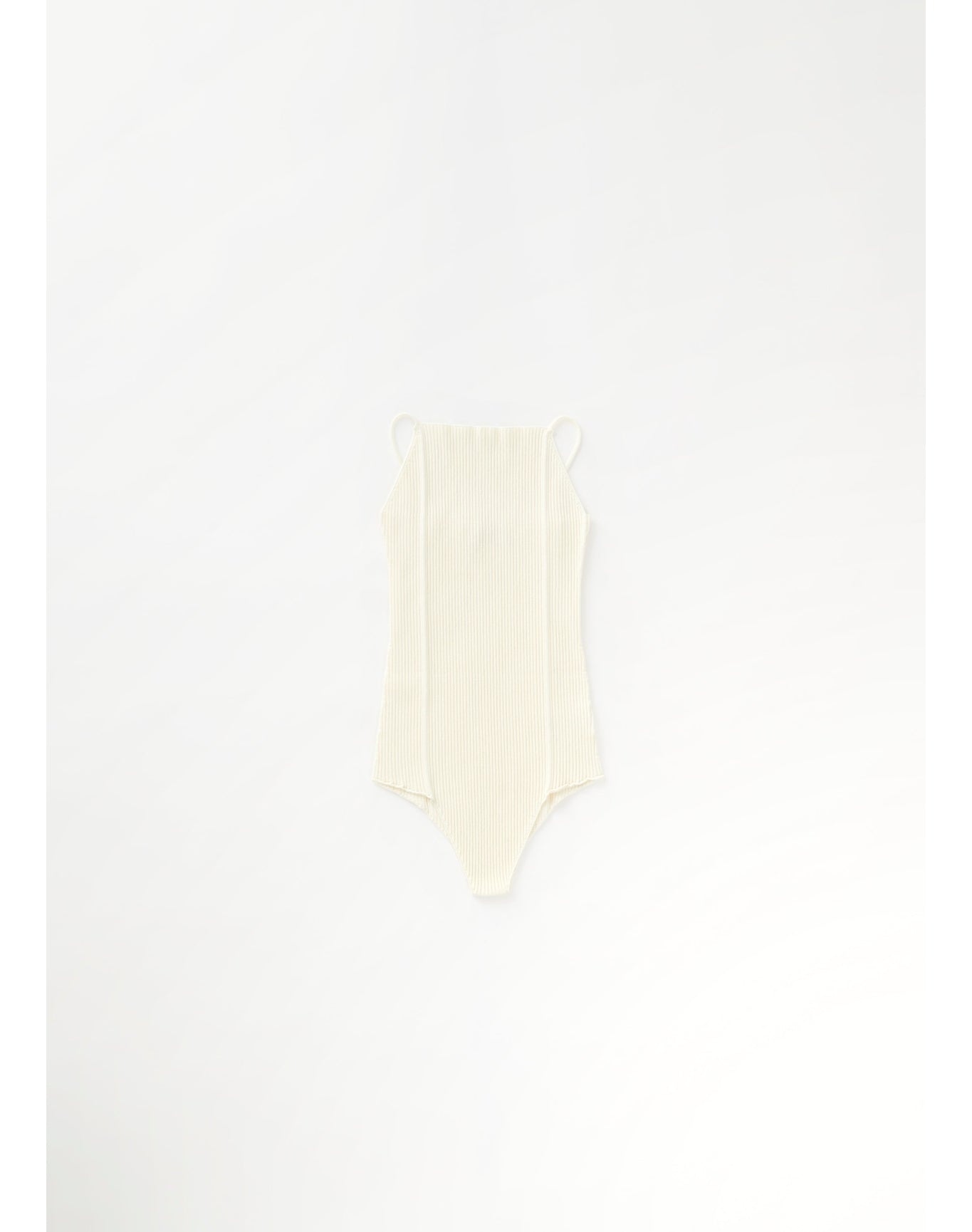 Zero103 | Ribbed Cami Bodysuit | Creme