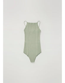 Zero103 | Ribbed Cami Bodysuit | Sage