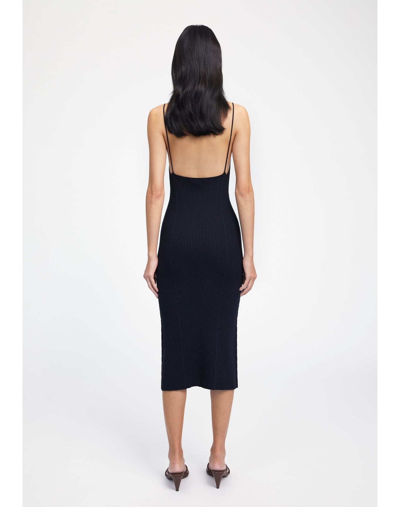 Zero104 | Ribbed Cami Dress | Black