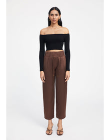 Zero105 | Ribbed Bardot Layer | Black
