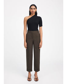 Zero301 | Ribbed Asymmetric Top | Black