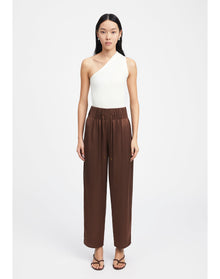 Zero302 | Ribbed Asymmetric Bodysuit | Creme