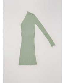 Zero303 | Ribbed Asymmetric Dress | Sage