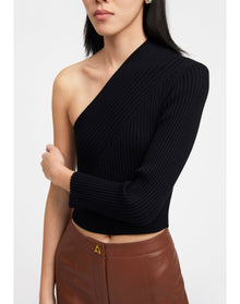 Zero305 | Ribbed Asymmetric Layer | Black