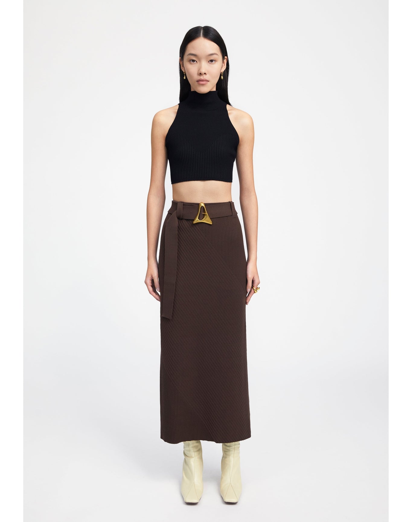 Zero401 | Ribbed Crop Top | Black