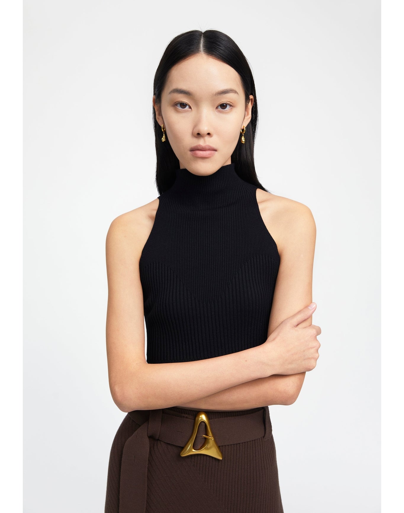 Zero401 | Ribbed Crop Top | Black