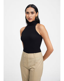 Zero402 | Ribbed Bodysuit | Black