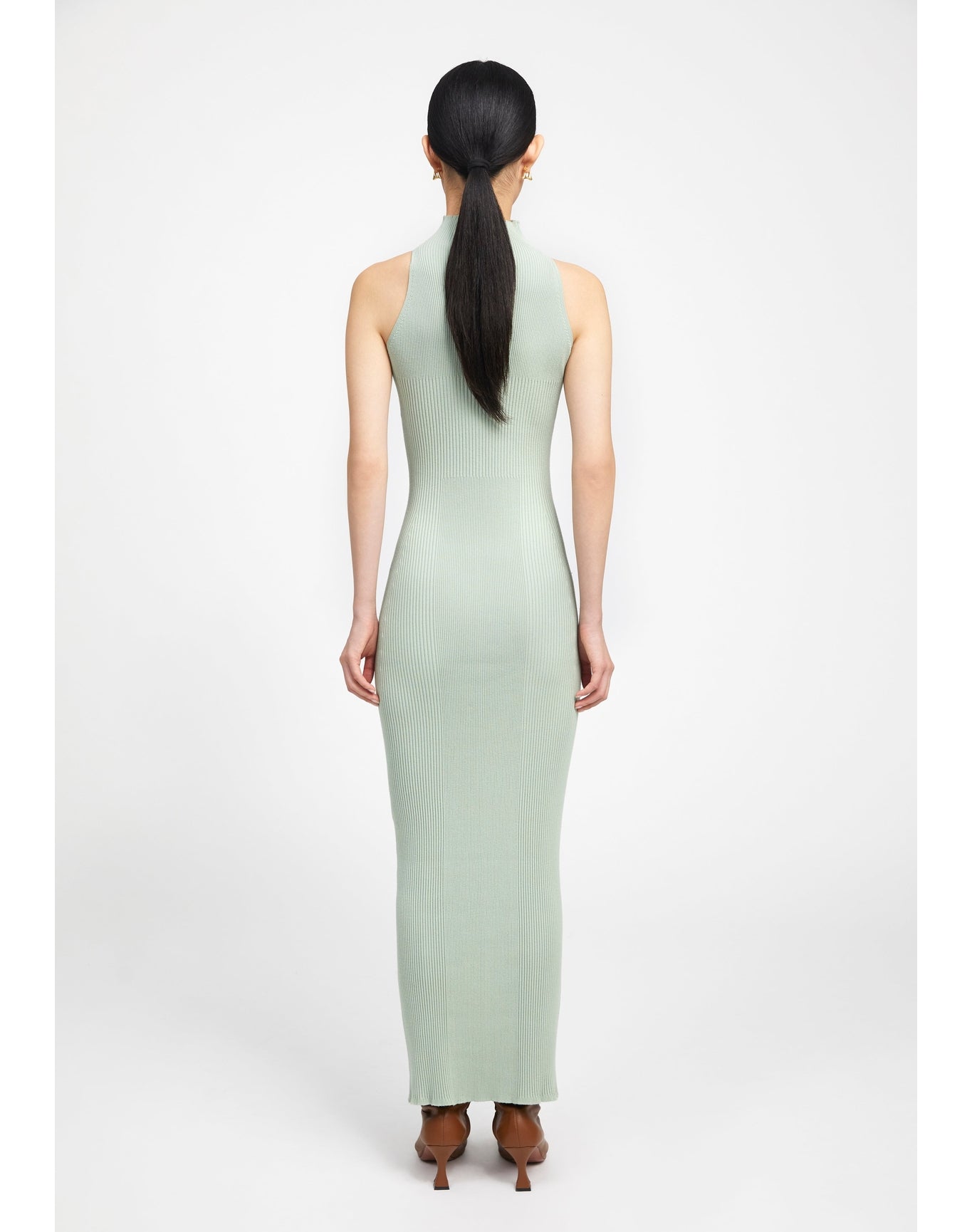 Zero404 | Ribbed Maxi Dress | Sage