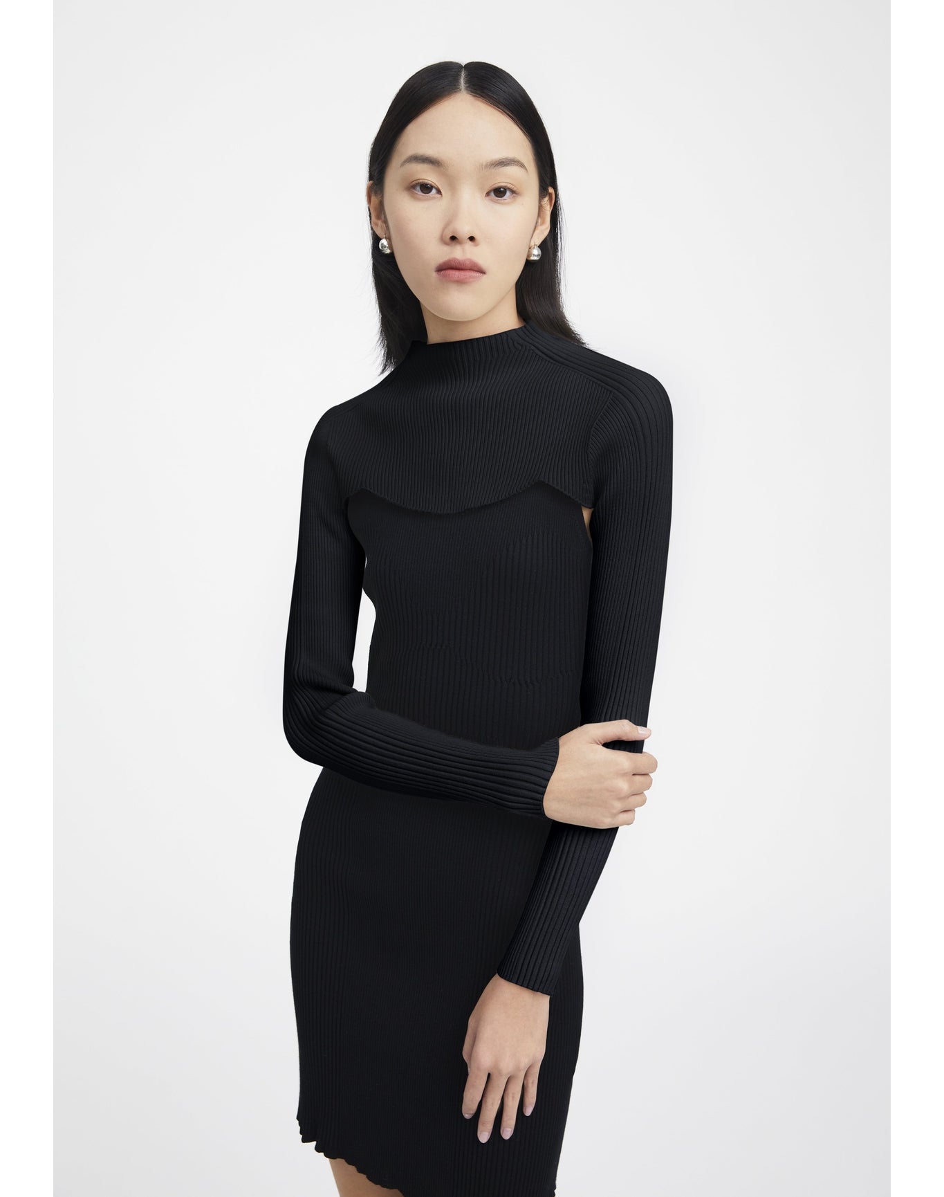 Zero405 | Ribbed Long-Sleeved Layer | Black