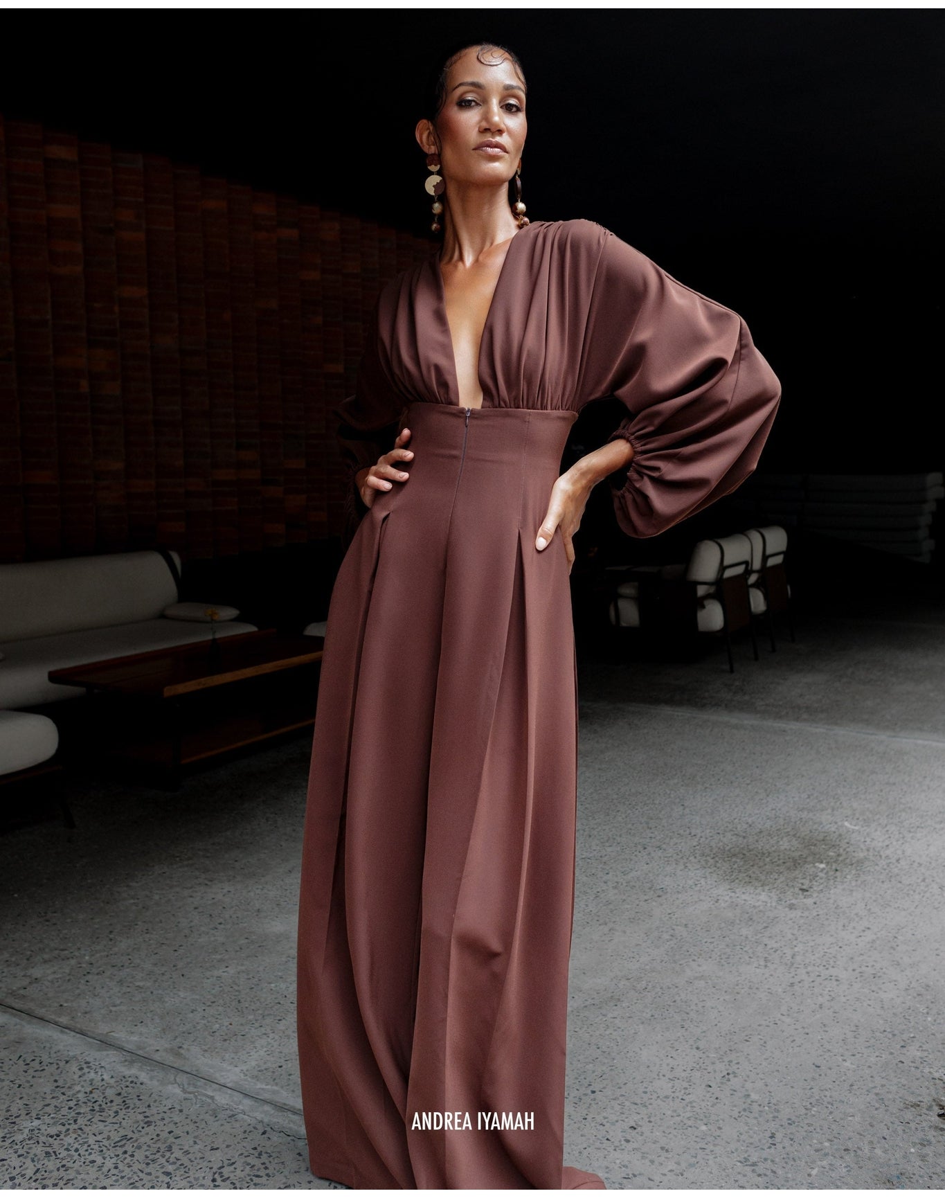 Zerra Jumpsuit | Coffee