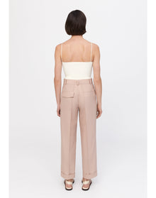 Zima | Boyish Cuffed Pants | Pale Rose