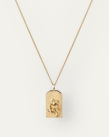 The Pisces Zodiac Pendant Necklace | 14K Gold-Plated Steel
