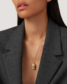 The Pisces Zodiac Pendant Necklace | 14K Gold-Plated Steel