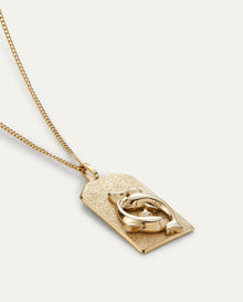 The Pisces Zodiac Pendant Necklace | 14K Gold-Plated Steel