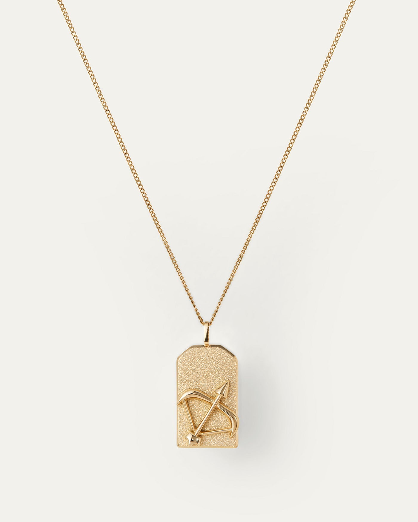 The Sagittarius Zodiac Pendant Necklace | 14K Gold-Plated Steel