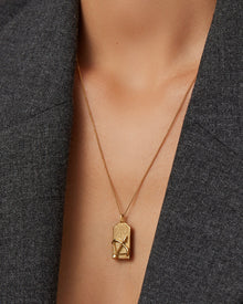 The Sagittarius Zodiac Pendant Necklace | 14K Gold-Plated Steel