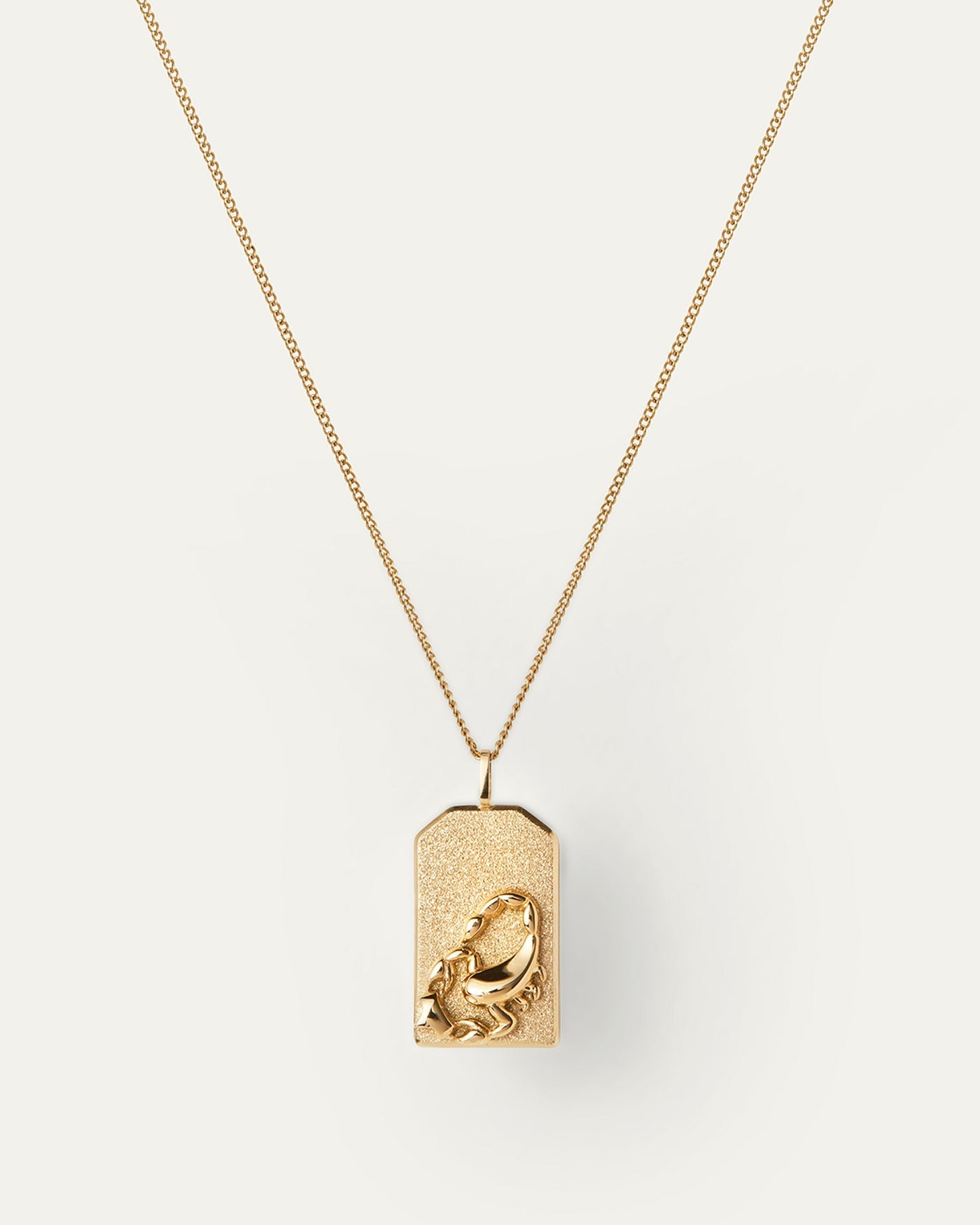 The Scorpio Zodiac Pendant Necklace | 14K Gold-Plated Steel