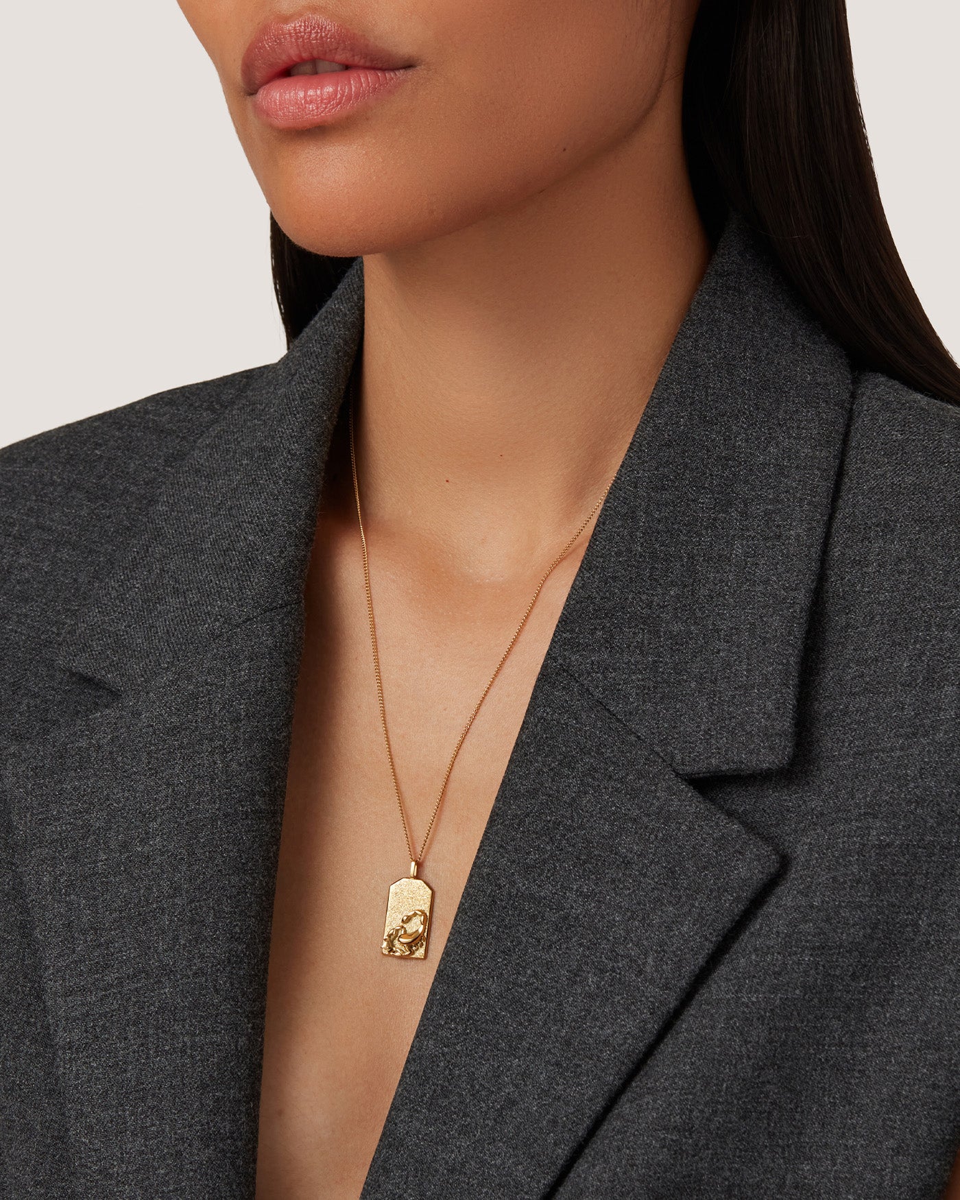 The Scorpio Zodiac Pendant Necklace | 14K Gold-Plated Steel