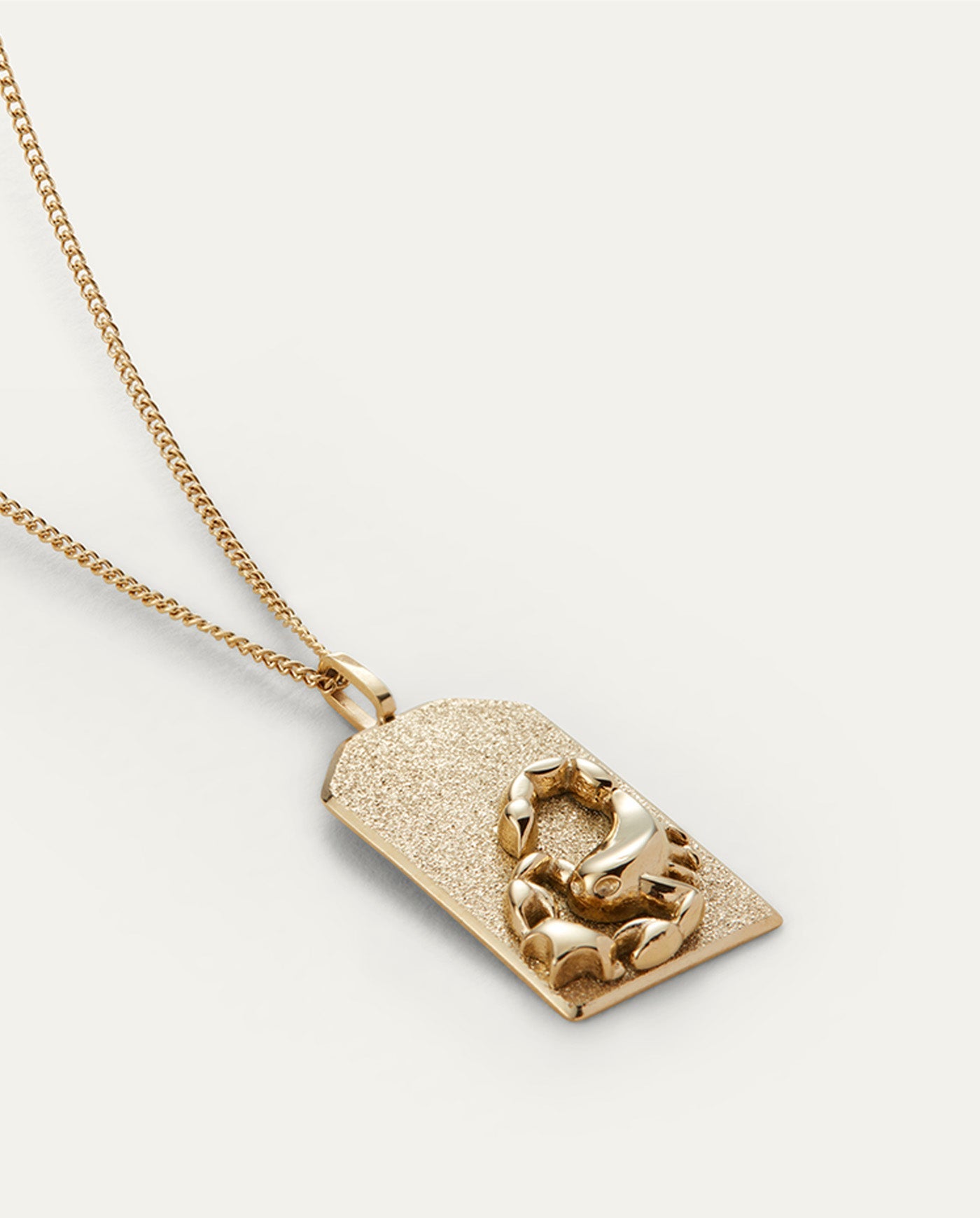 The Scorpio Zodiac Pendant Necklace | 14K Gold-Plated Steel