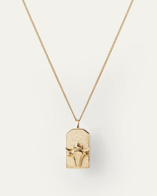 The Taurus Zodiac Pendant Necklace | 14K Gold-Plated Steel