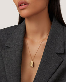 The Taurus Zodiac Pendant Necklace | 14K Gold-Plated Steel