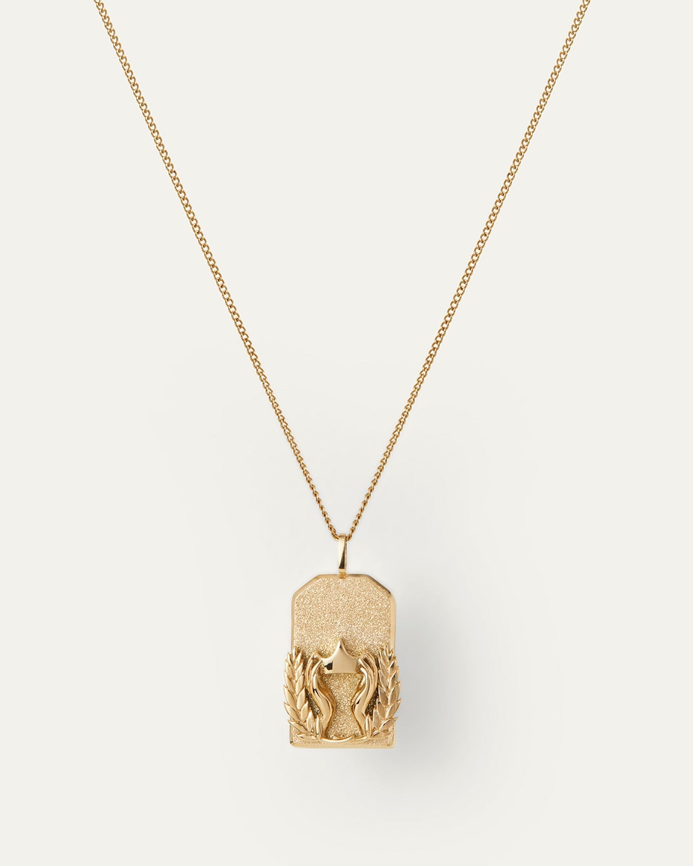 The Virgo Zodiac Pendant Necklace | 14K Gold-Plated Steel