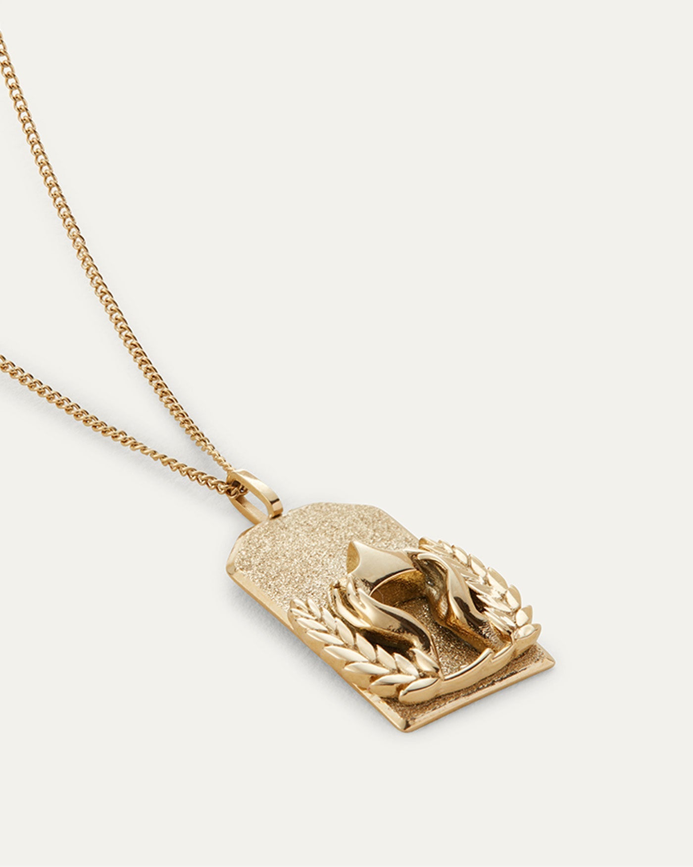 The Virgo Zodiac Pendant Necklace | 14K Gold-Plated Steel