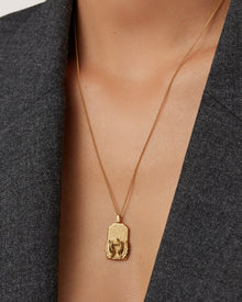 The Virgo Zodiac Pendant Necklace | 14K Gold-Plated Steel
