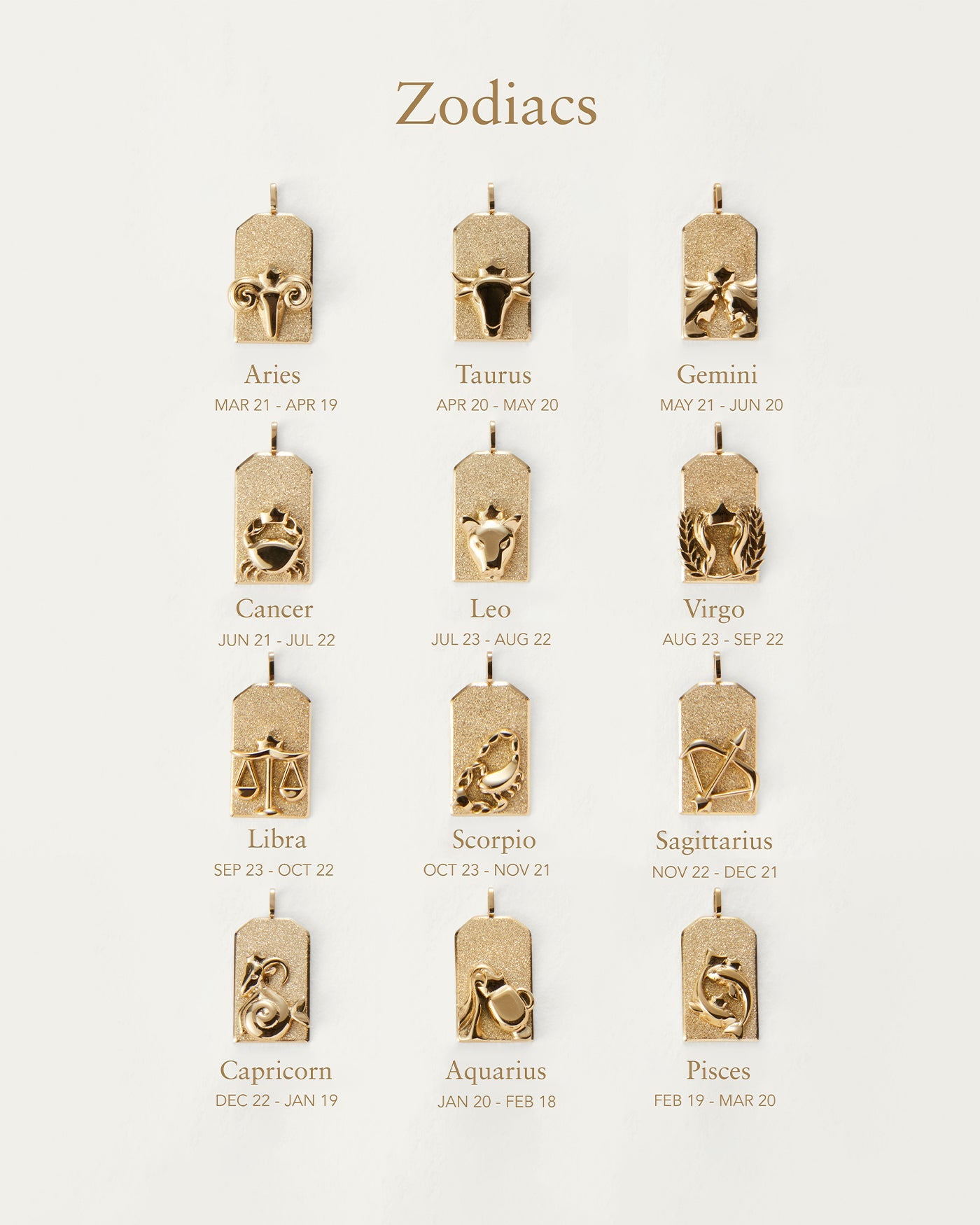 The Sagittarius Zodiac Pendant Necklace | 14K Gold-Plated Steel