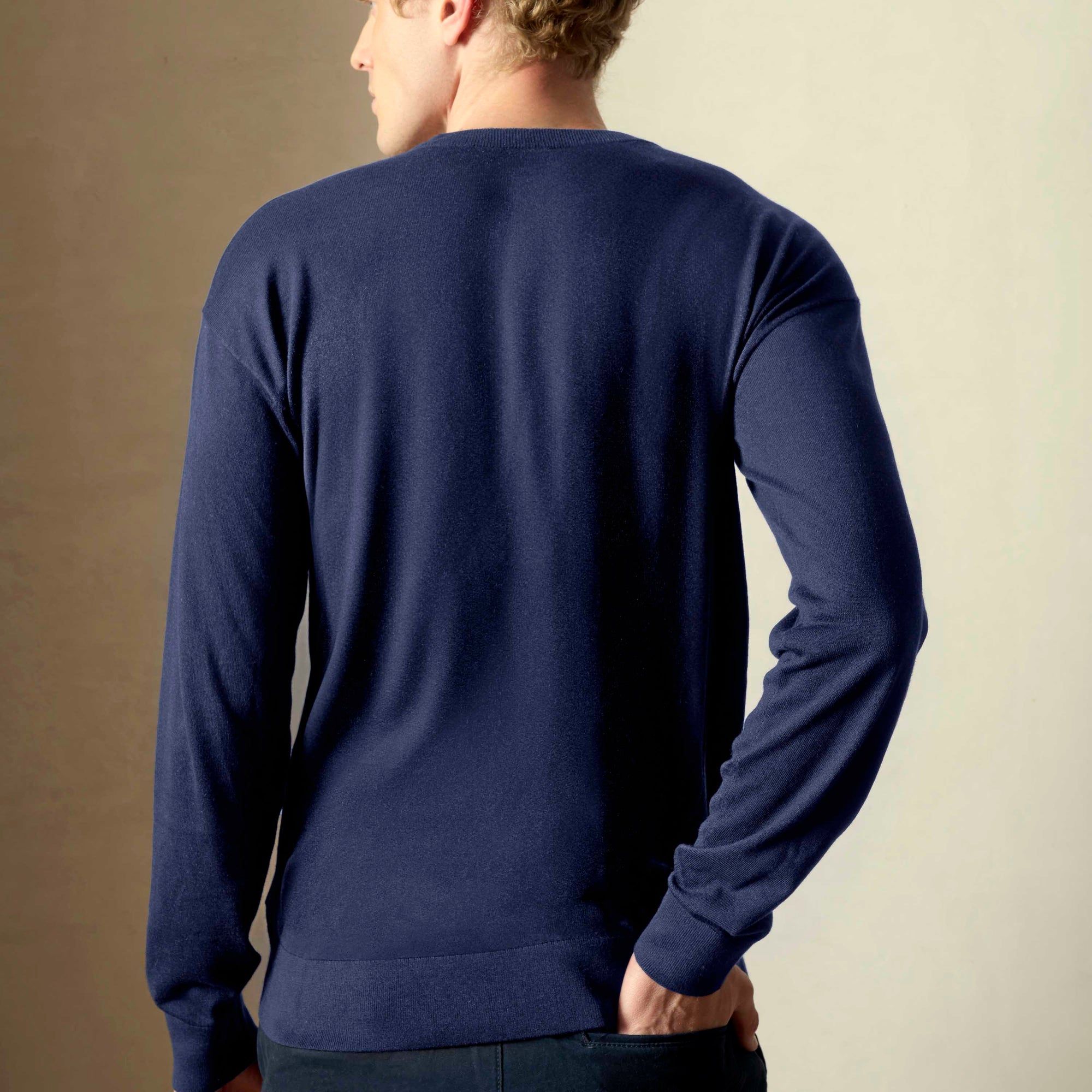 Mens | Matthias Featherlight Crewneck | Navy