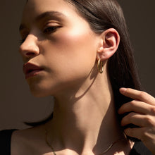 Womens | Tube Hoop Earrings | 14K Solid Yellow Gold
