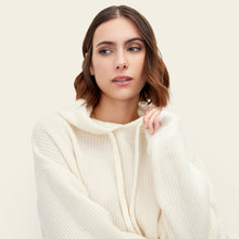 Womens | Josie Chunky Cashmere Hoodie | Ivory