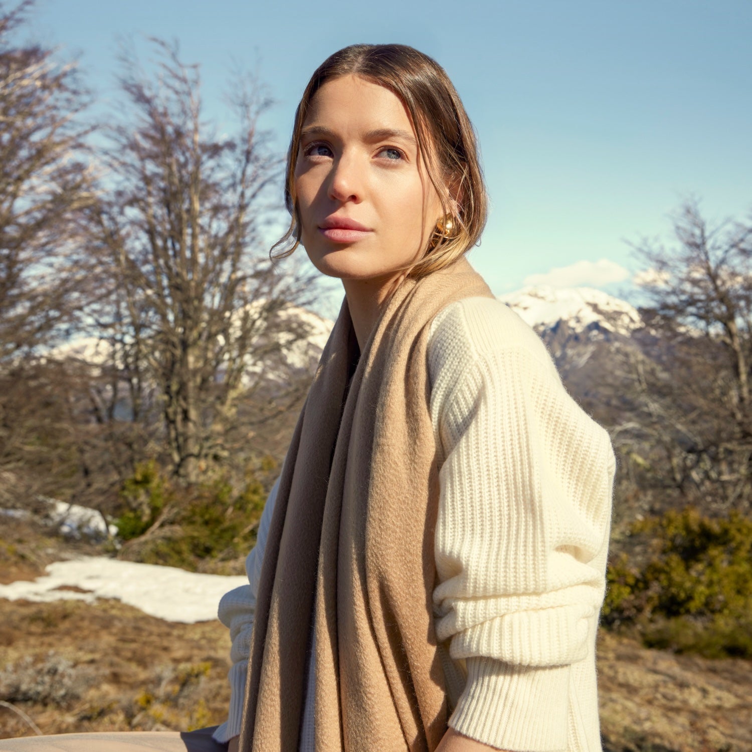 Womens | Lila Chunky Cashmere Boatneck | Ivory