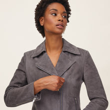 Womens | Lexi Suede Jacket | Washed Grey