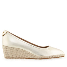 Roma Dress Wedge | Soft Gold Knit Fabric