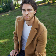 Mens | Elias Cashmere-Wool Car Coat | Camel