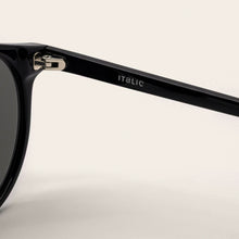 Unisex | Hancock Italian Round Acetate Sunglasses | Black