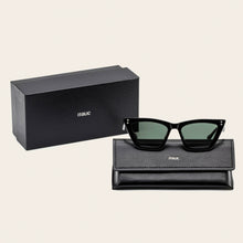 Unisex | Keira Cat-Eye Italian Acetate Sunglasses | Black